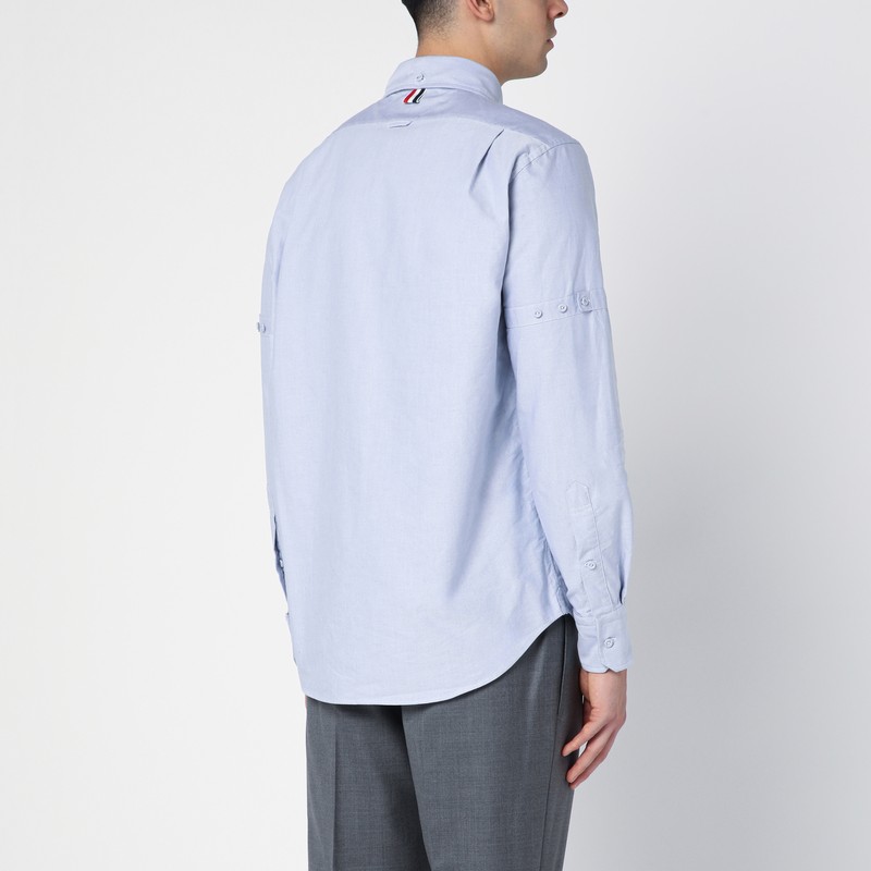 Thom Browne 'oxford Signature Striped Shirt In In Blue