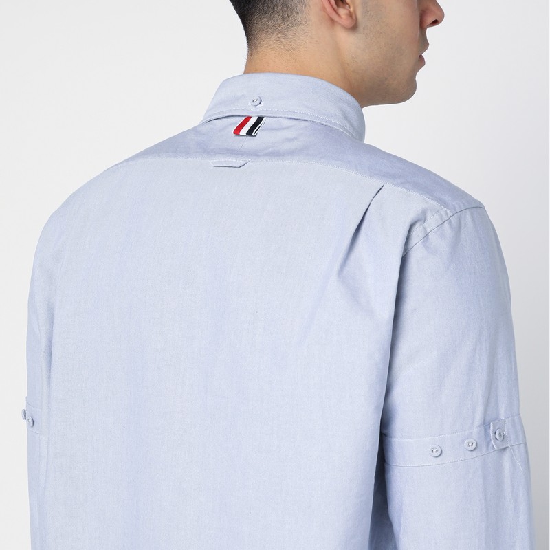 Thom Browne 'oxford Signature Striped Shirt In In Blue