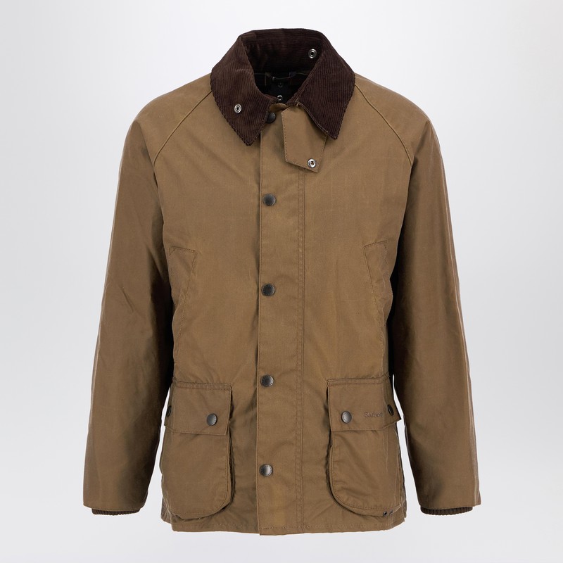 Barbour Brown Waxed Bedale Jacket In Brown