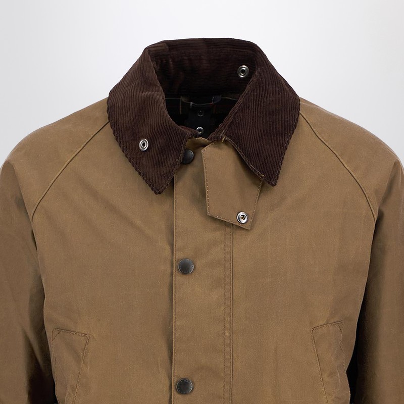 Barbour Brown Waxed Bedale Jacket In Brown