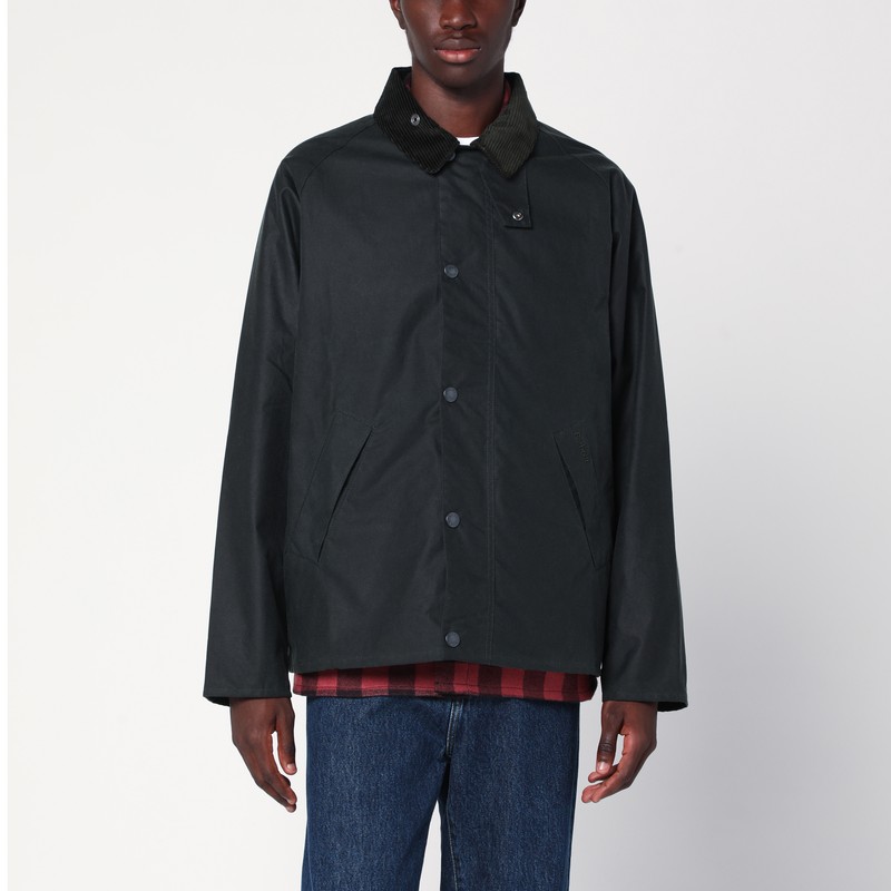 OS Transport waxed jacket sage