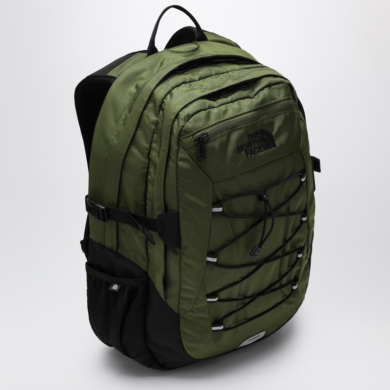 The North Face Backpack With Front Zip Pocket And Bungee Cord System In Green