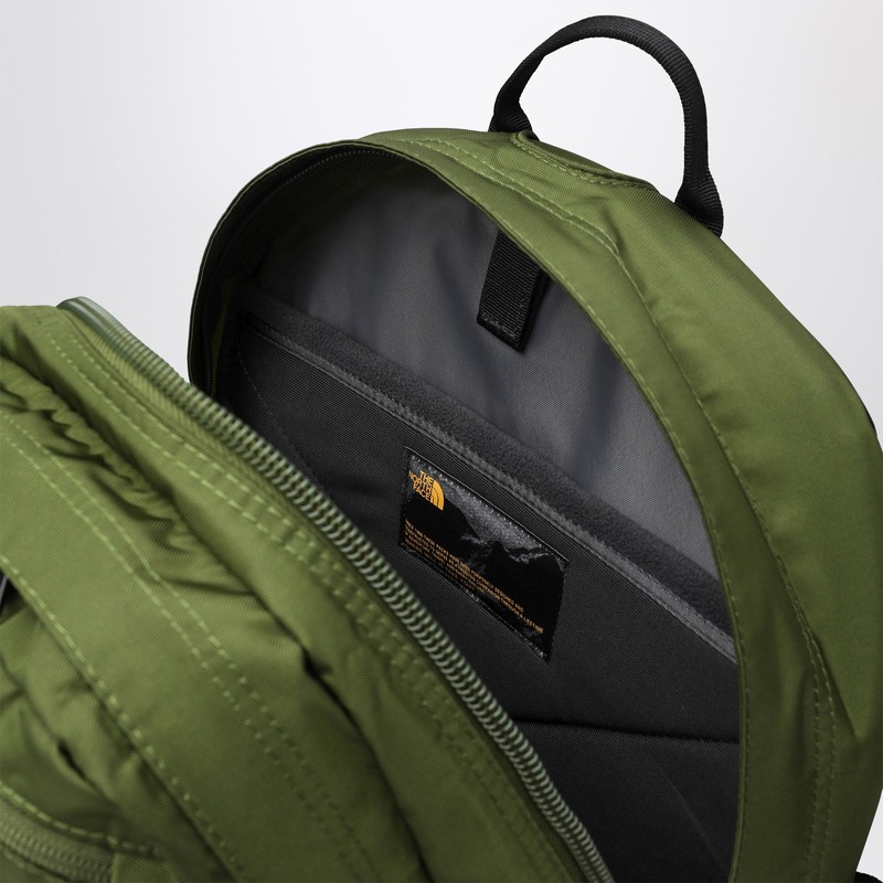 The North Face Backpack With Front Zip Pocket And Bungee Cord System In Green
