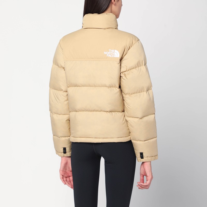 The North Face 1996 Retro Nuptse Khaki Stone Down Jacket In Neutral