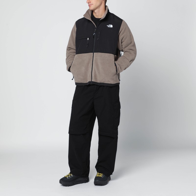 The North Face Retro Denali Jacket In Mocha/black In Gray