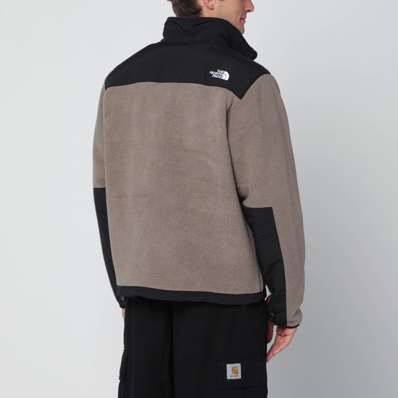 The North Face Retro Denali Jacket In Mocha/black In Gray