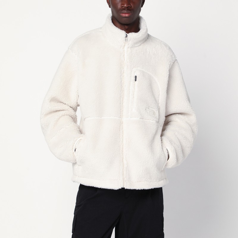White zip-up fleece