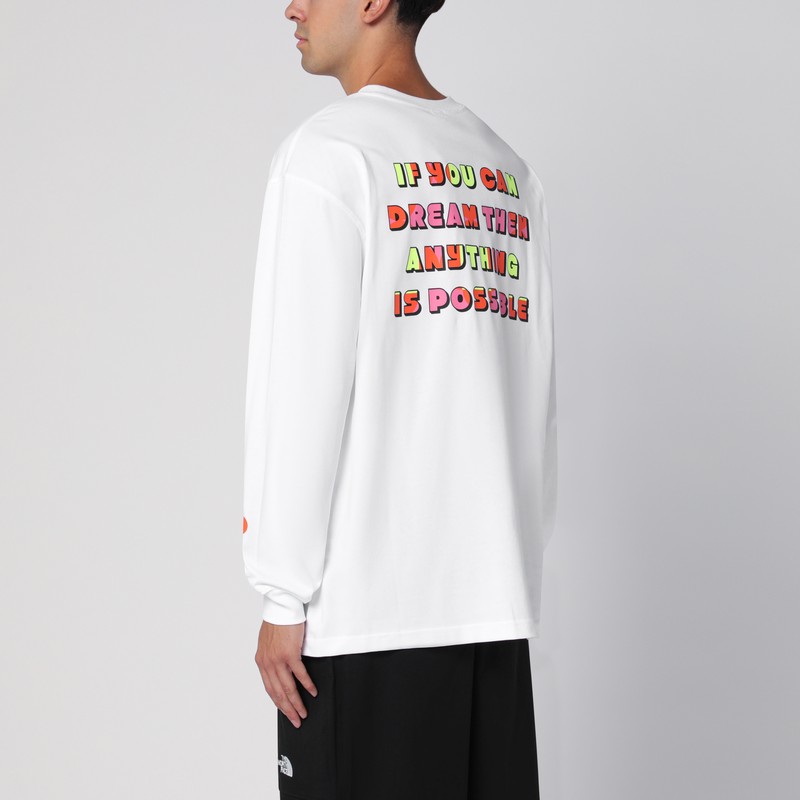 The North Face White T-shirt With Tnf X Yinka Ilori Print In Light Blue