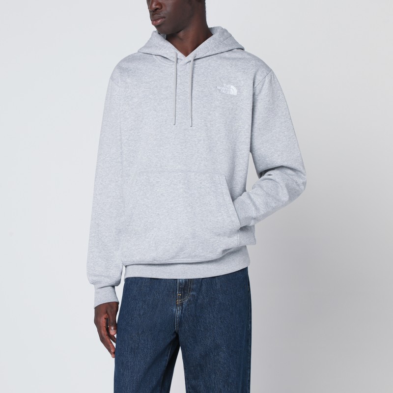 The North Face Light Grey Essential Hoodie In White