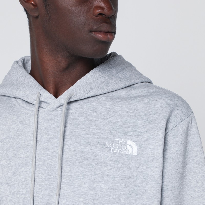 The North Face Light Grey Essential Hoodie In White