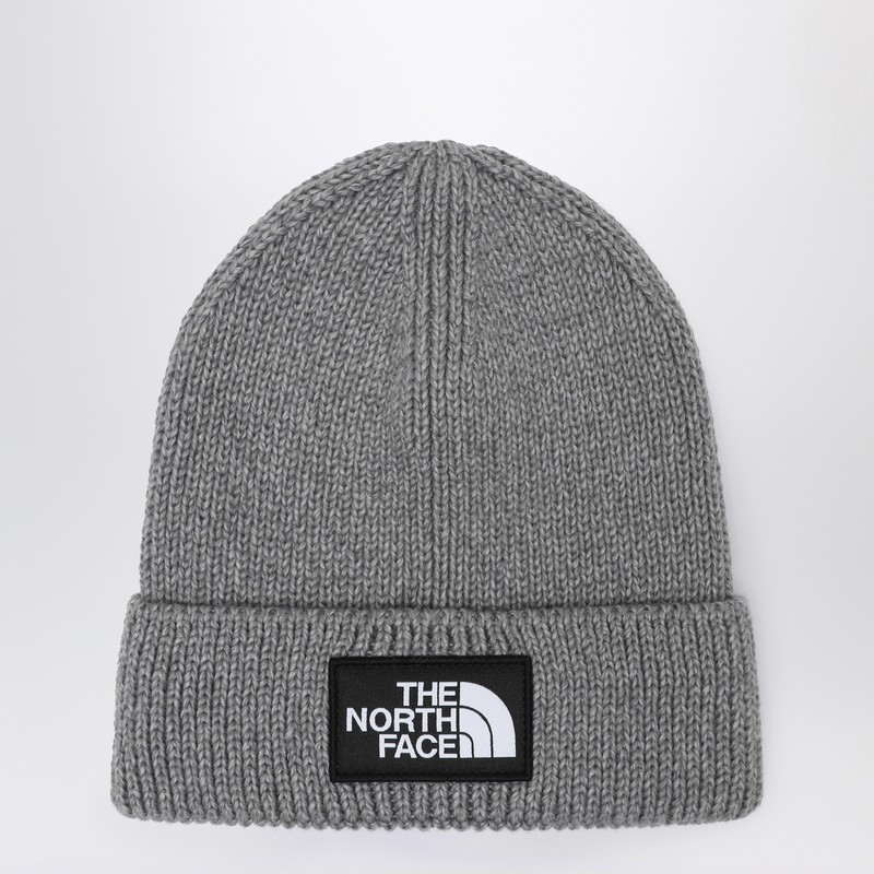 Grey beanie with logo patch - The North Face - Modalova