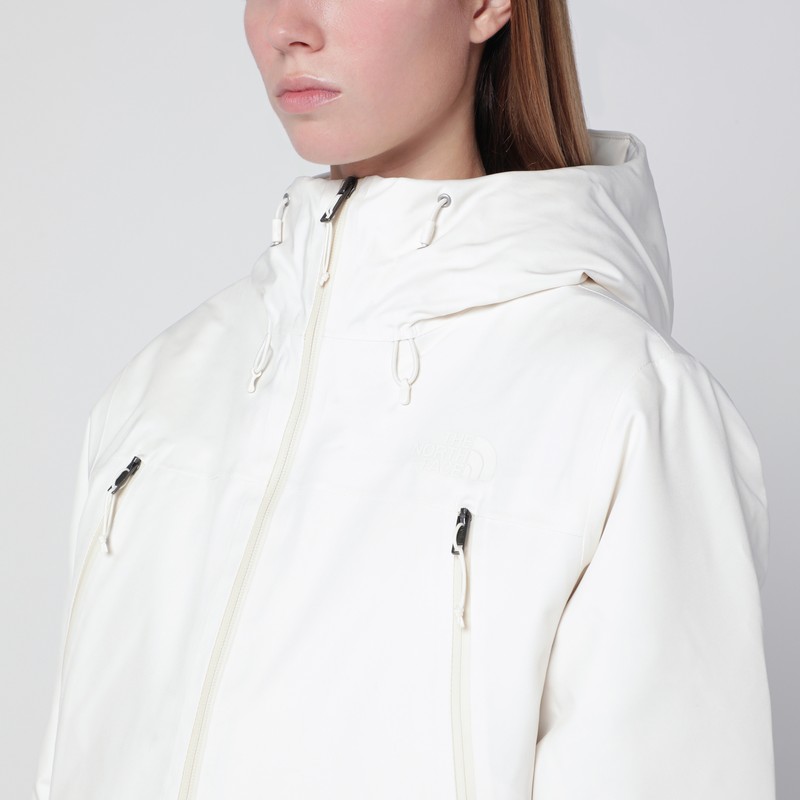 The North Face Mountain Range Hooded Down Jacket Nf0a8dqtny R North Qli1 In White