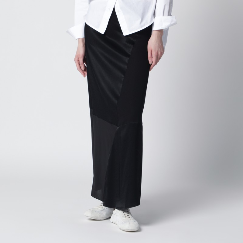 Black patchwork skirt