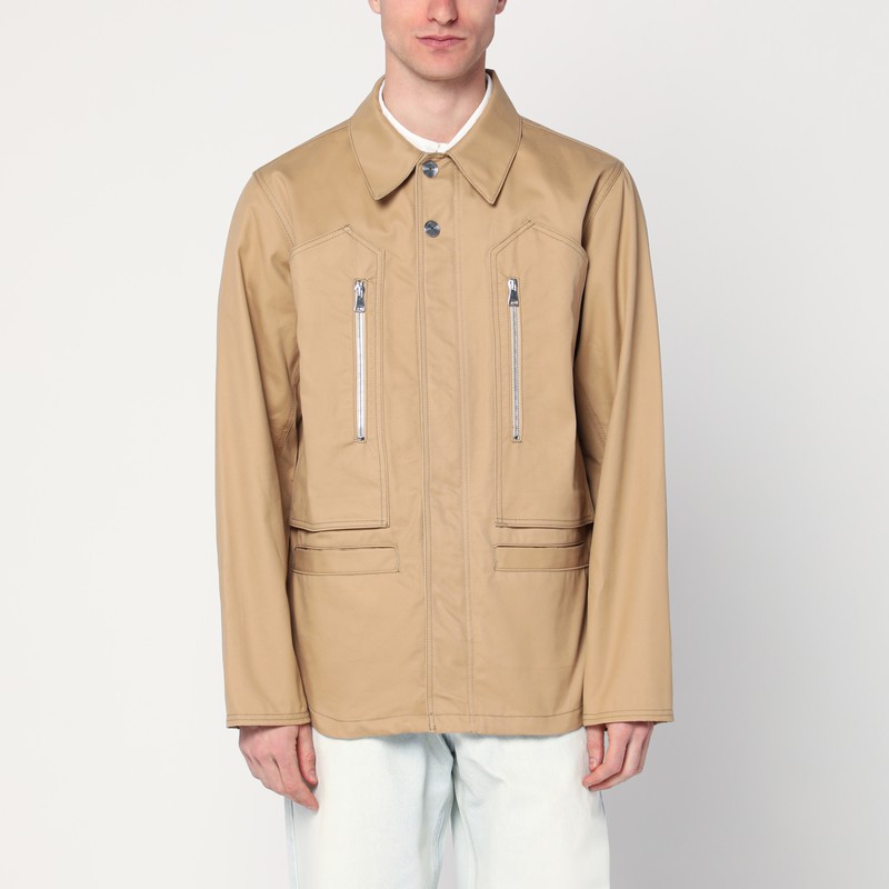 Namacheko Beige Overshirt Jacket In Cotton In Brown