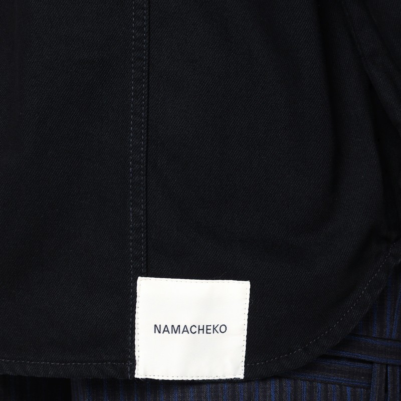 Namacheko Denim Shirt Jacket Featuring Chest Pockets In Black