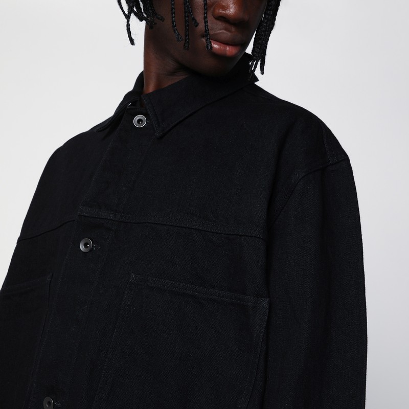 Studio Nicholson Cotton-blend Numa Overshirt In Black