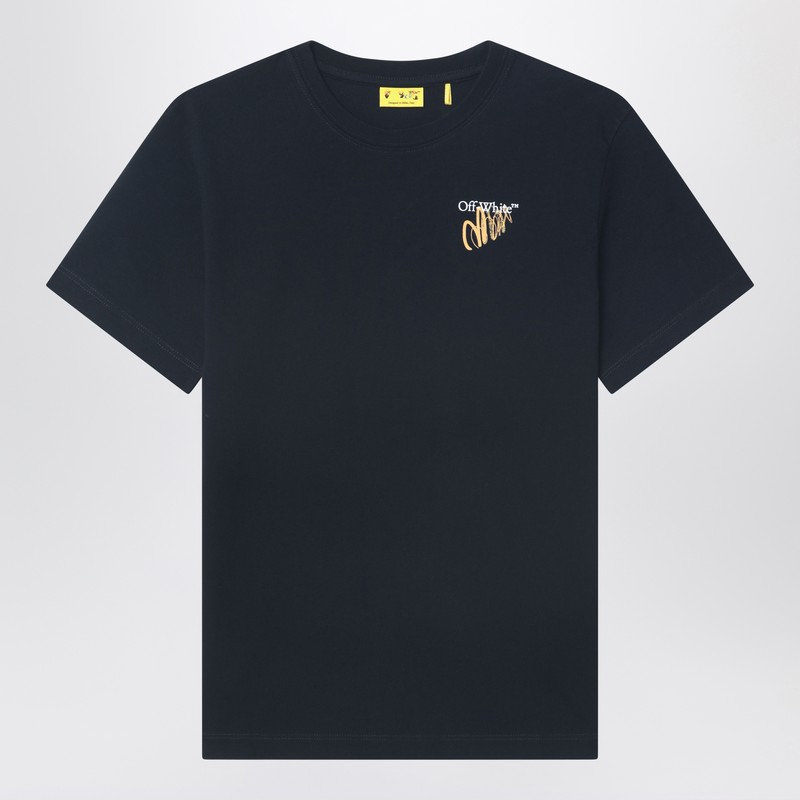Black T-shirt with Arrow print designed