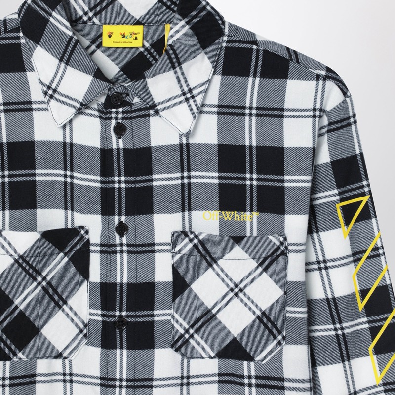 Off-white Flannel Shirt In Multi