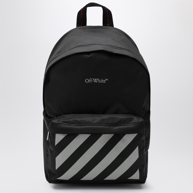 Black backpack with logo