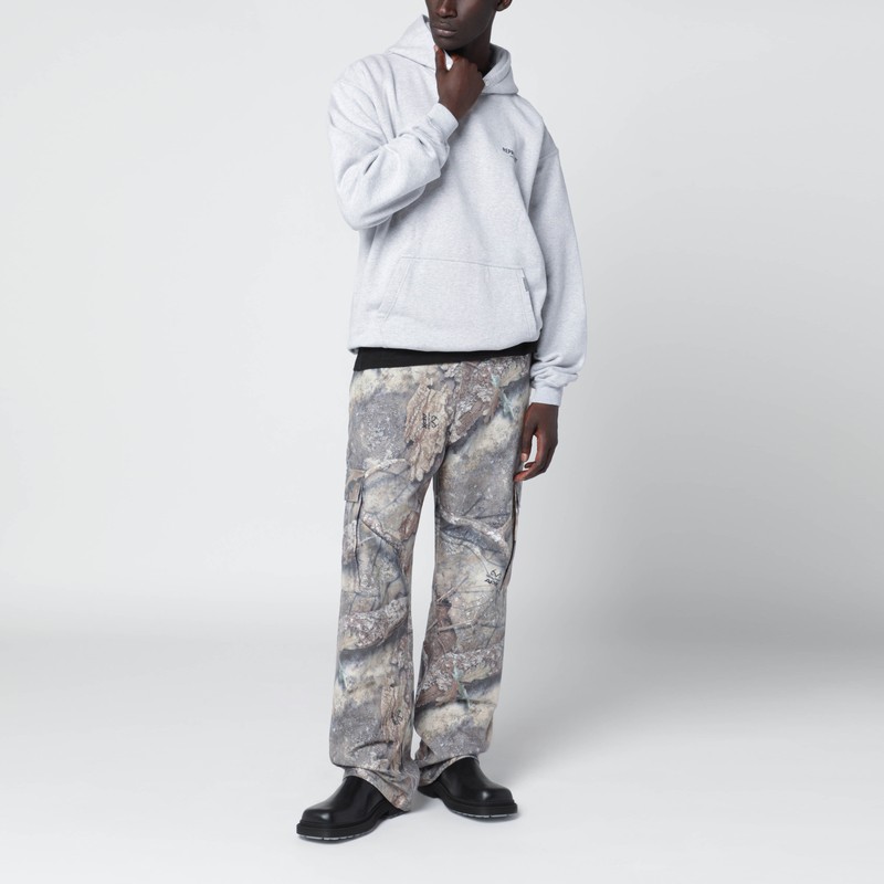 Represent Grey Oversized Hoodie In Gray