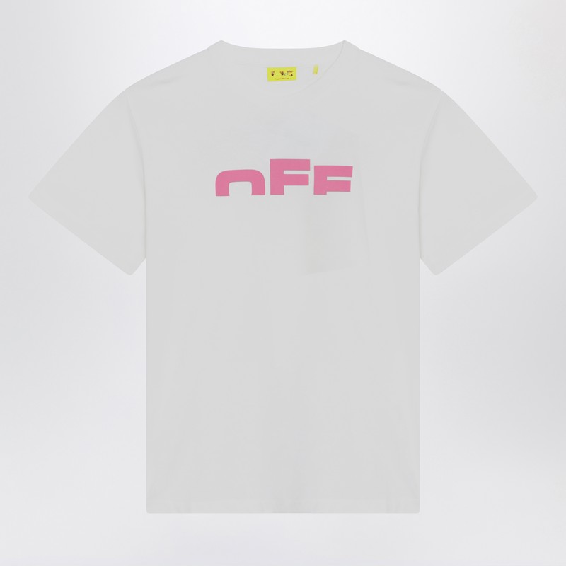 White/pink The Type Logo T-shirt