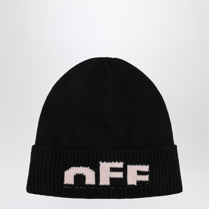 Black cap with pink Off logo