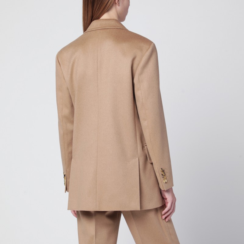 Max Mara Olimpia Jacket In Camel Sable In Brown