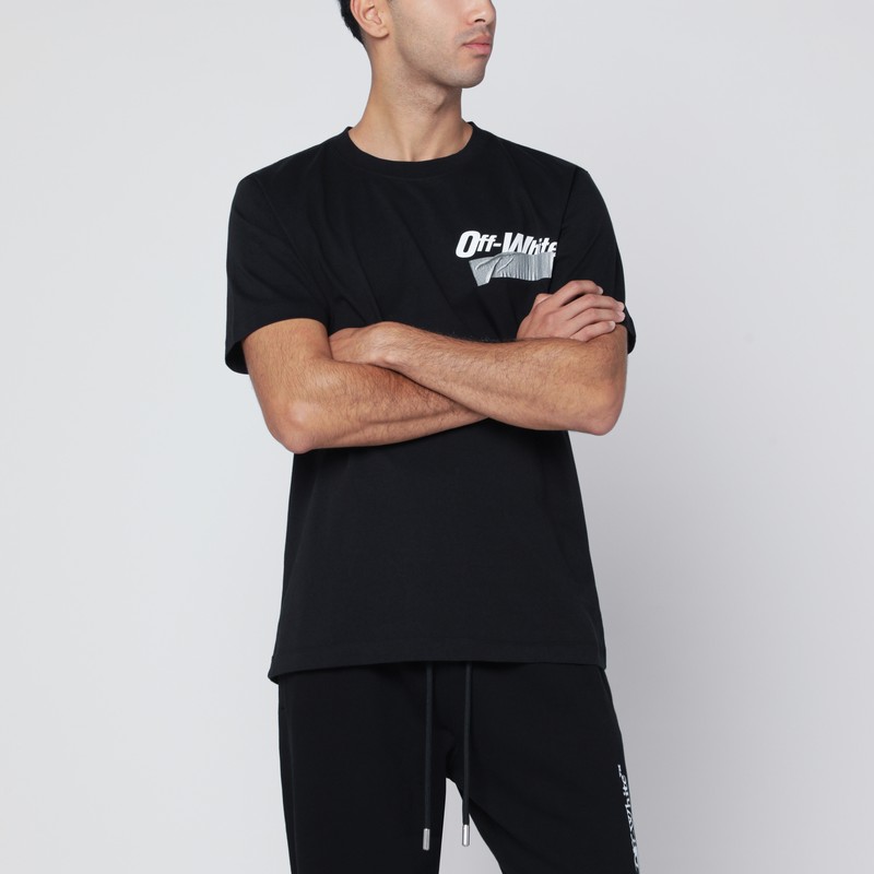 Black Cupid Tape Slim T-shirt
