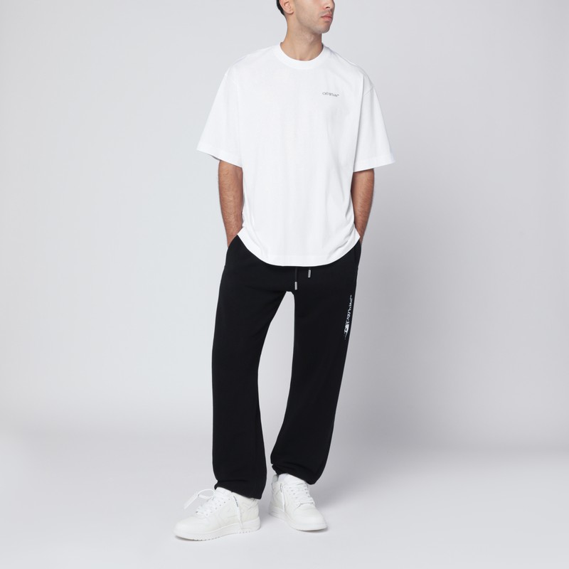 Off-white White Half Arrow Skate Logo T-shirt In White