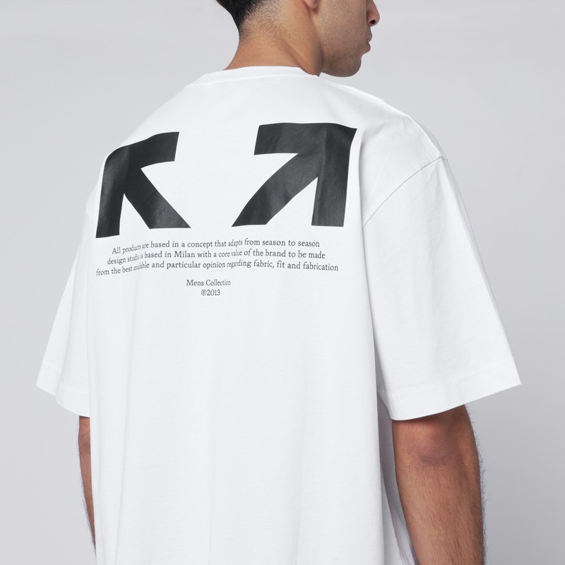 Off-white White Half Arrow Skate Logo T-shirt In White