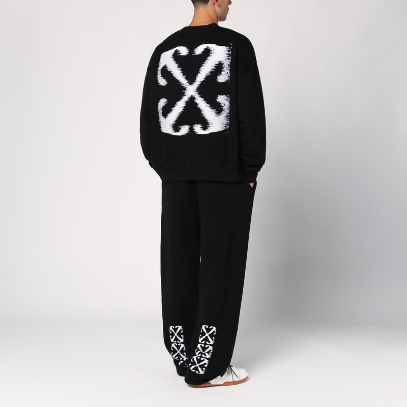 Off-white Dotted Arrow Diagonal Skate Sweatshirt In Multi