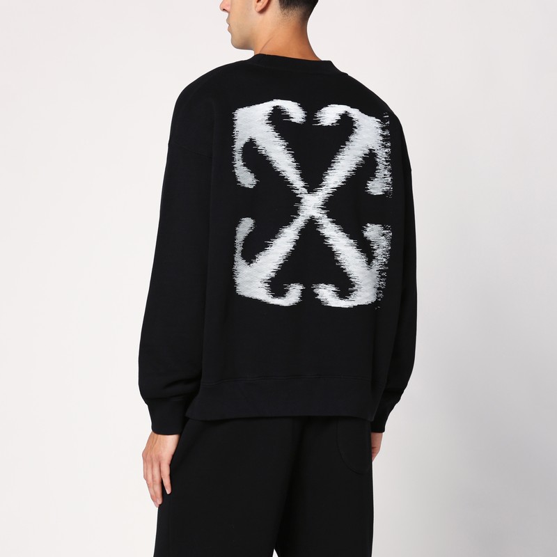 Off-white Dotted Arrow Diagonal Skate Sweatshirt In Multi