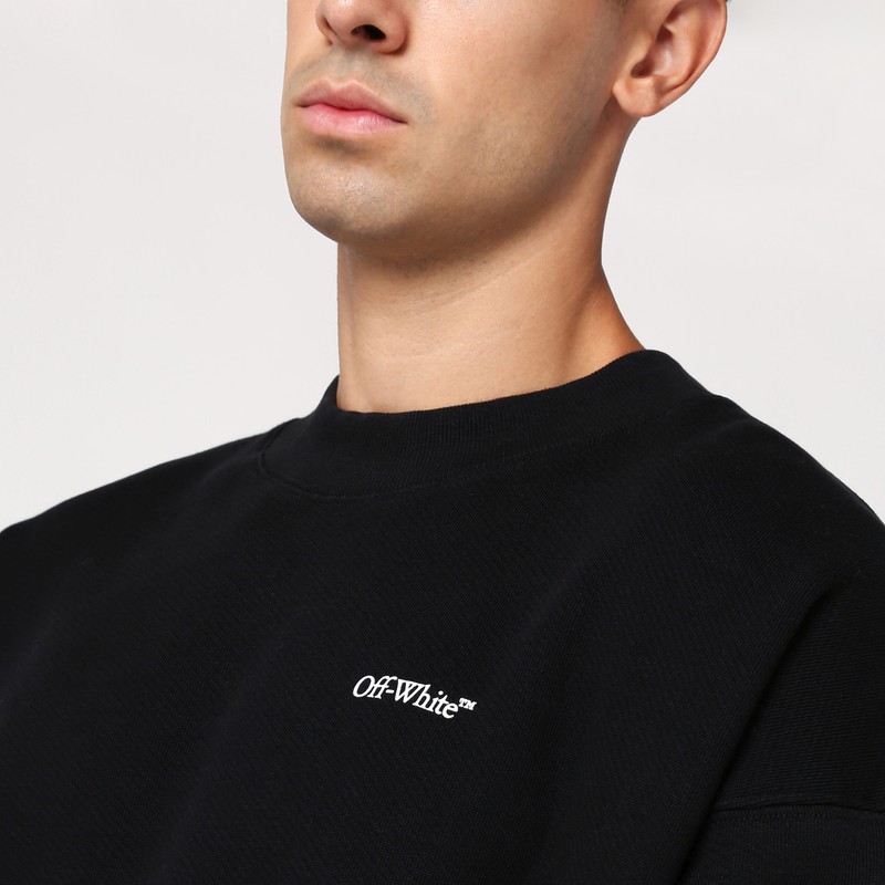 Off-white Dotted Arrow Diagonal Skate Sweatshirt In Multi