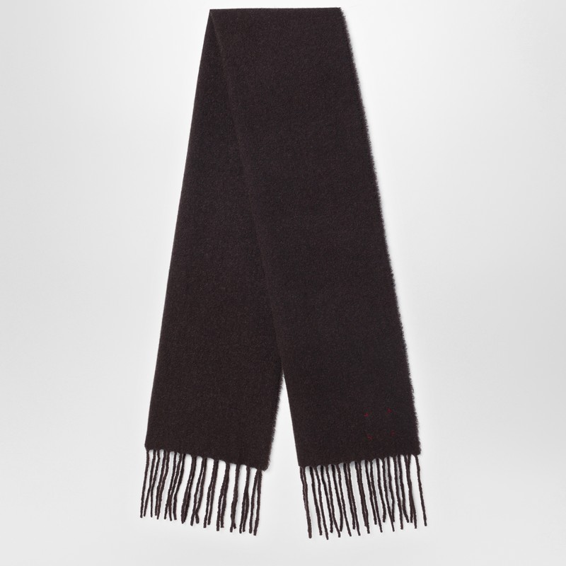 Destin Ebony Brown Wool And Cahsmere Scarf In Brown