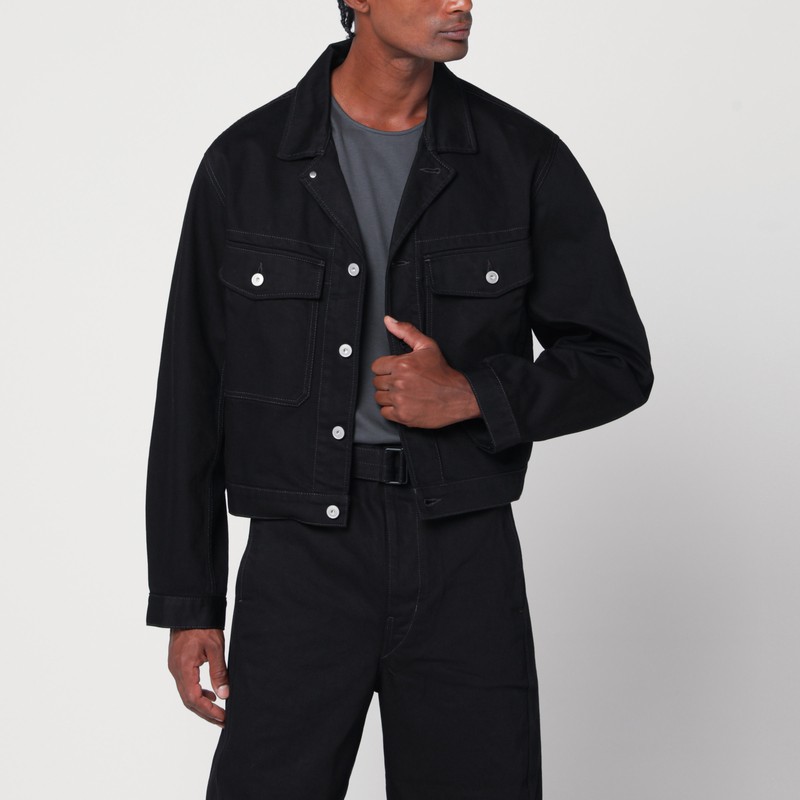 Black denim jacket