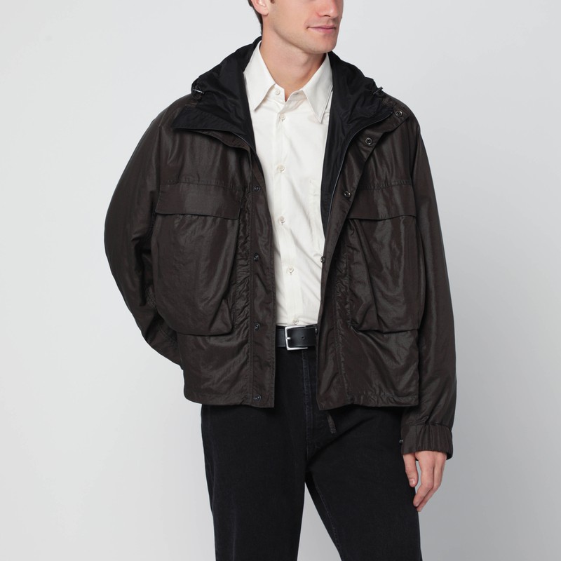 Lightweight brown nylon jacket