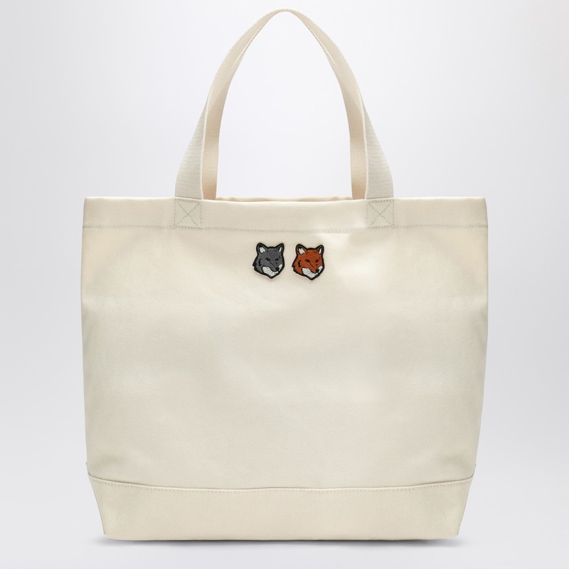 Double Bold Fox Head medium tote bag - Maison Kitsuné - Modalova