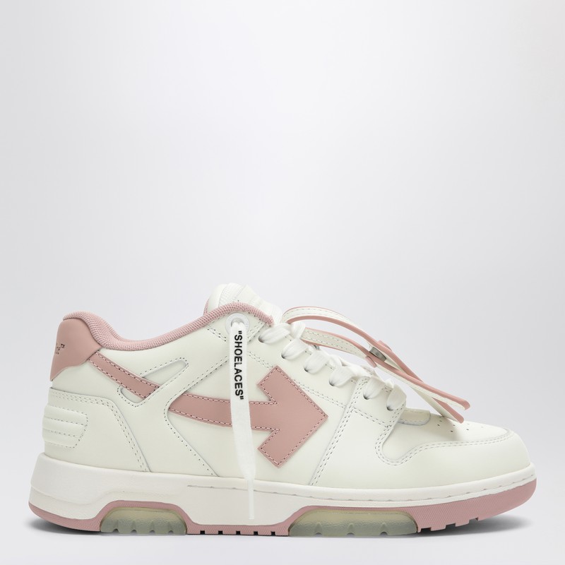 Out Of Office white/pink low trainer