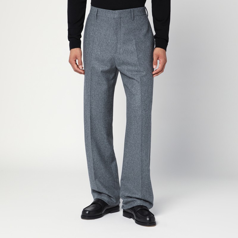 Grey wool trousers - Tagliatore - Modalova