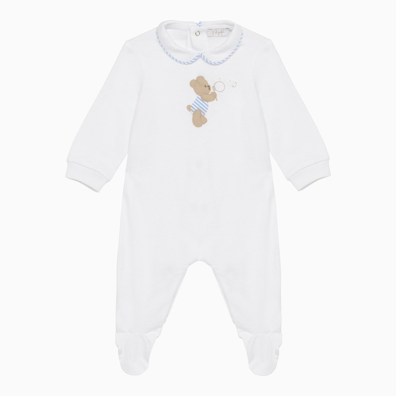 Il Gufo Bear-patch Pyjamas In Light Blue