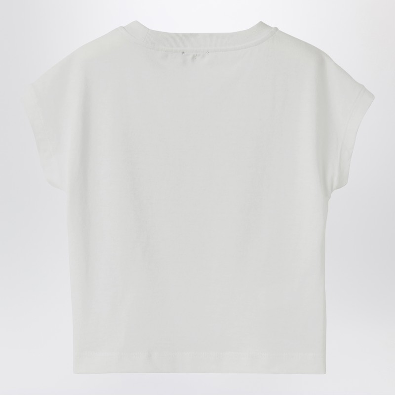 Il Gufo Crewneck T-shirt With Printed Application In White
