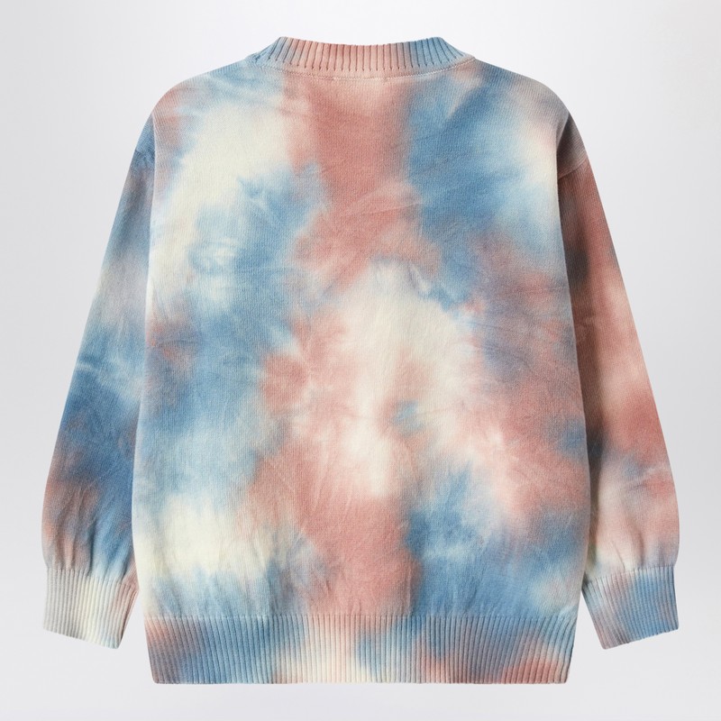 Il Gufo Sweater With Airbrush-effect Tie-dye Print In Blue