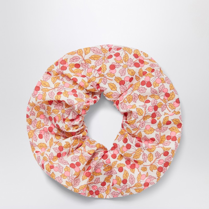 Apricot scrunchie in Liberty fabric