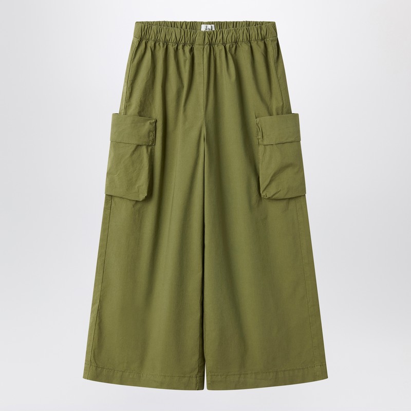 Green fir palazzo pants