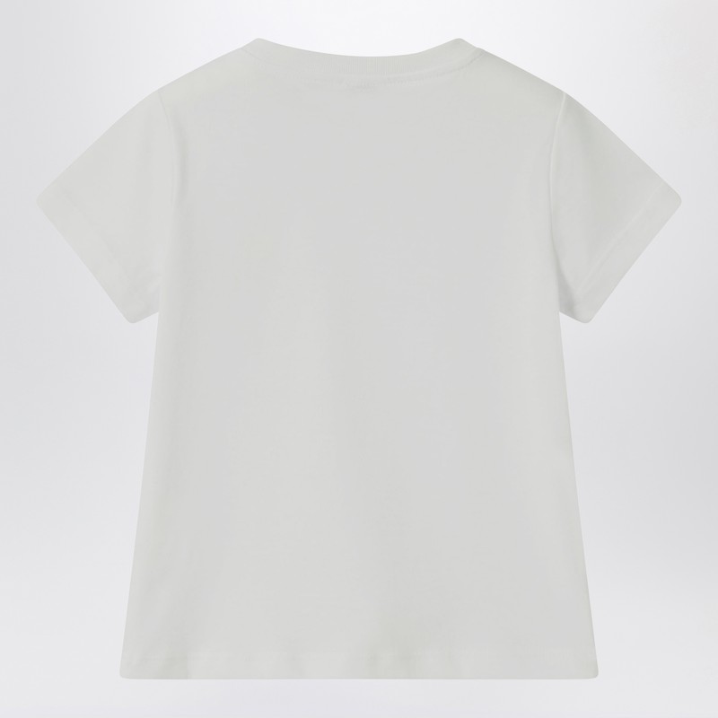 Il Gufo White T-shirt With Embroidered Logo In White