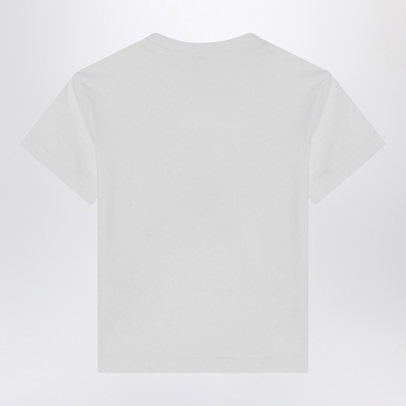 Il Gufo White T-shirt With Embroidered Logo In White