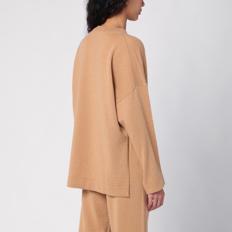 Erika Cavallini Veronica Cashmere Oversized Sweater In Brown