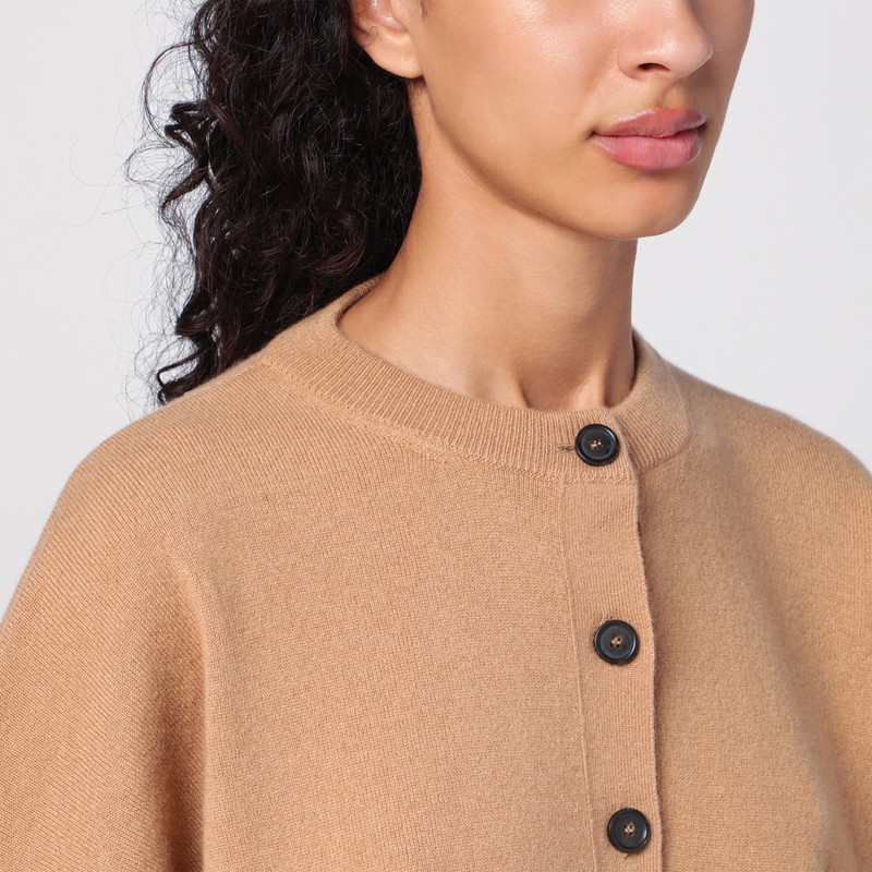 Erika Cavallini Veronica Cashmere Oversized Sweater In Brown