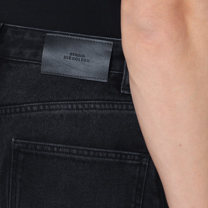 STUDIO NICHOLSON BLACK DENIM PAOLO PANTS