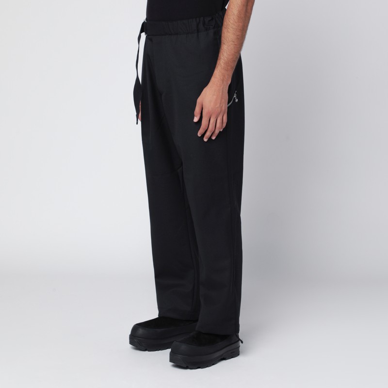 Oamc Wool Blend Trousers Featuring Side Pockets In Black